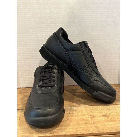 Rockport Prowalker Mens Black Leather Oxford Walking Shoe 8.5 Medium M7108 - Picture 1 of 6